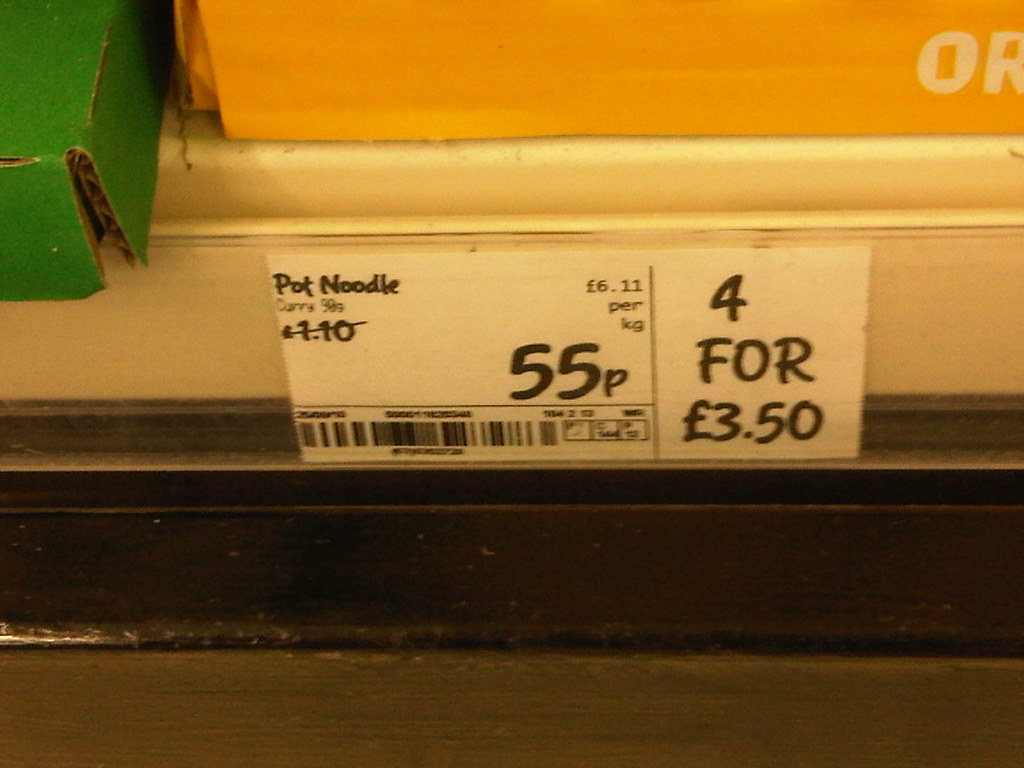 Asda Pot Noodle pricing error